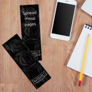 Black Rose Bookmark - Spread those pages
